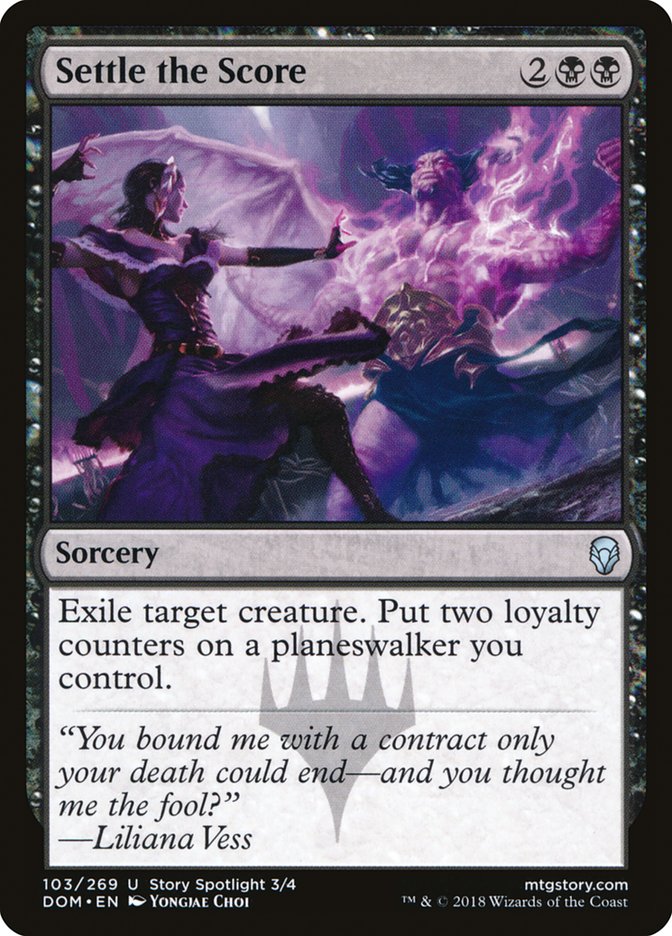 Settle the Score [Dominaria] | Black Swamp Games