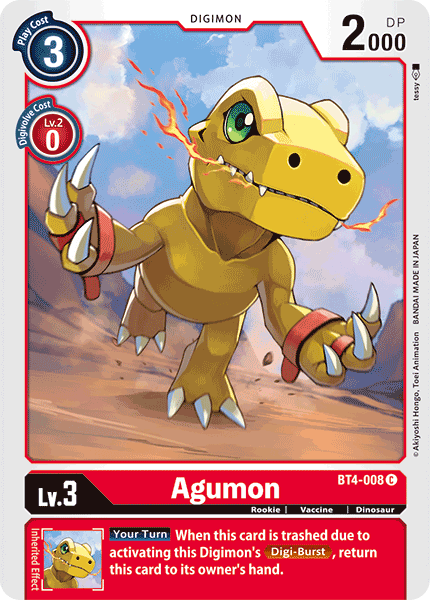 Agumon [BT4-008] [Great Legend] | Black Swamp Games