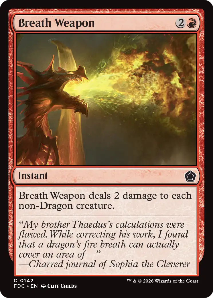 Breath Weapon [Foundations Commander] | Black Swamp Games