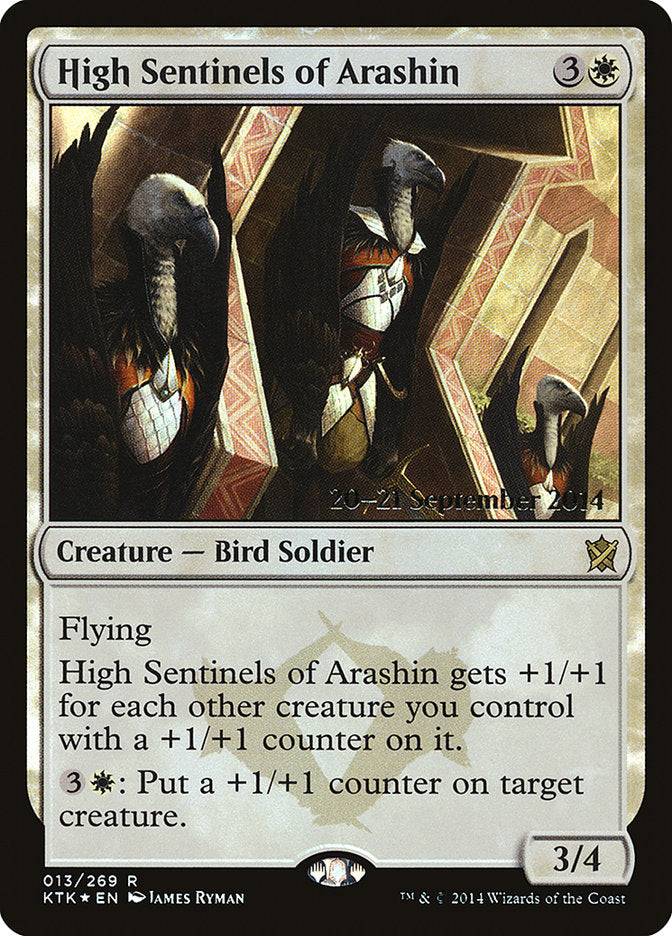 High Sentinels of Arashin [Khans of Tarkir Prerelease Promos] | Black Swamp Games