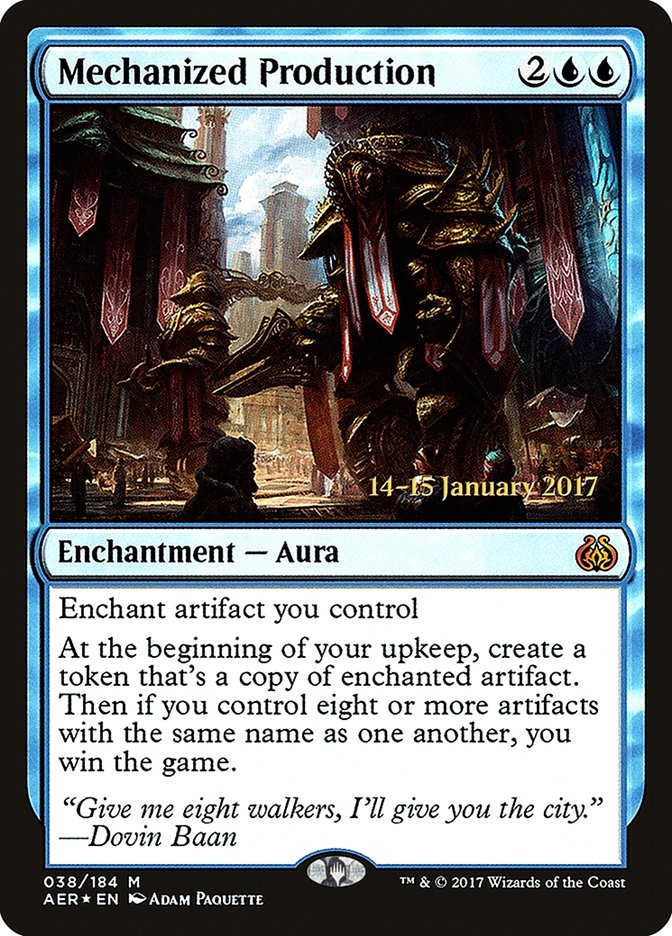 Mechanized Production [Aether Revolt Prerelease Promos] | Black Swamp Games