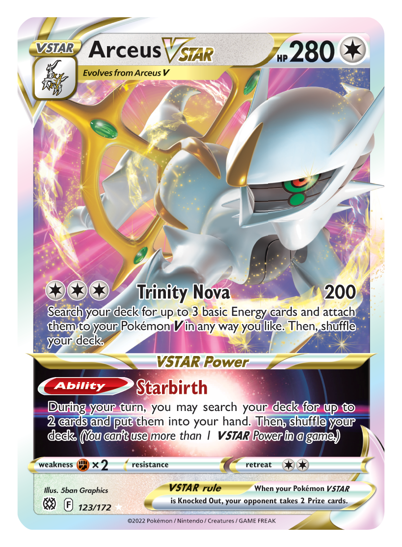 Arceus VSTAR (123/172) [Sword & Shield: Brilliant Stars] | Black Swamp Games