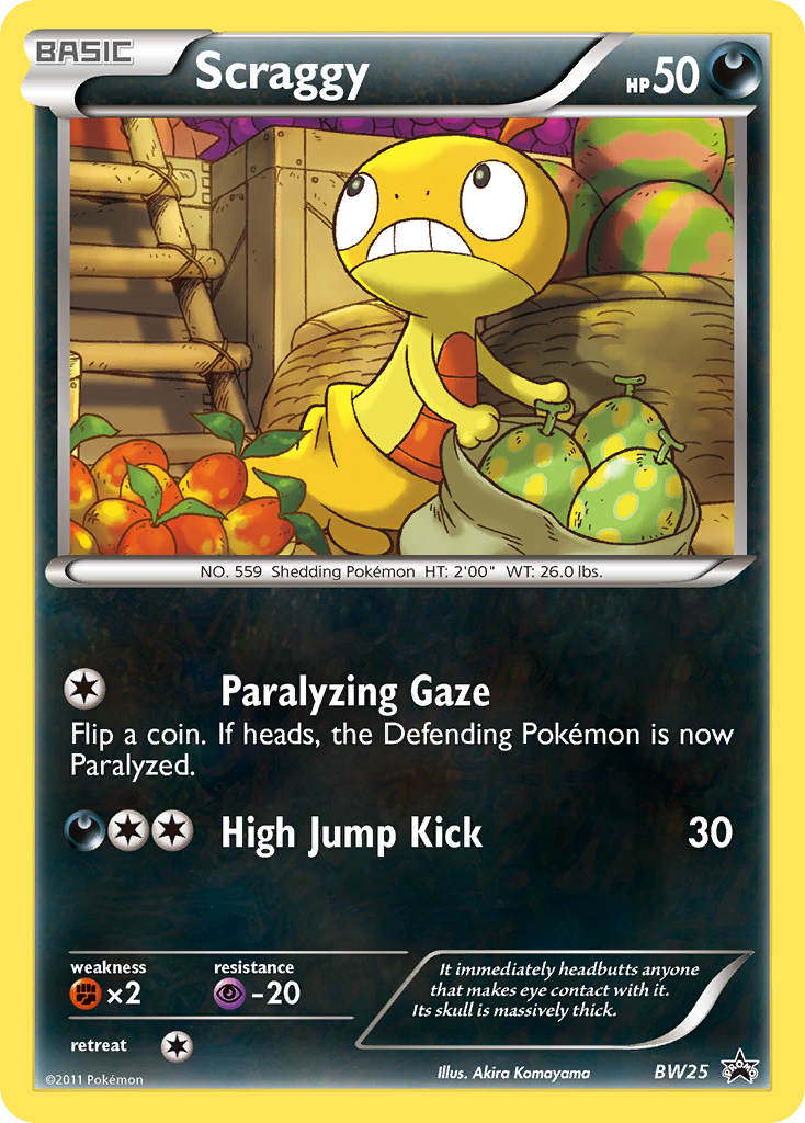 Scraggy (BW25) [Black & White: Black Star Promos] | Black Swamp Games
