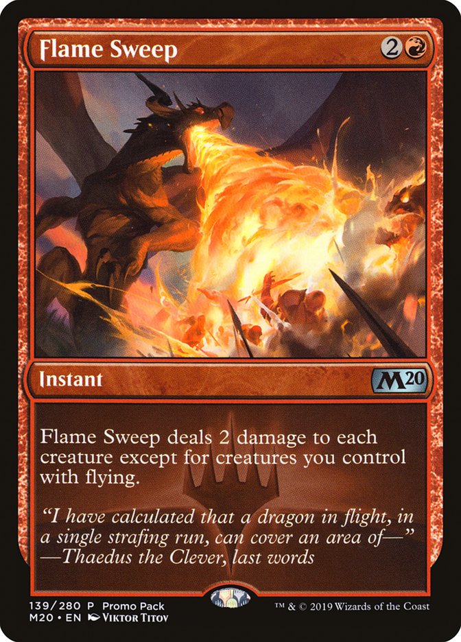 Flame Sweep (Promo Pack) [Core Set 2020 Promos] | Black Swamp Games