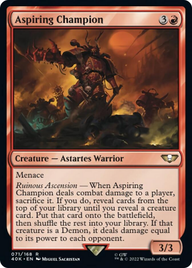 Aspiring Champion [Warhammer 40,000] | Black Swamp Games