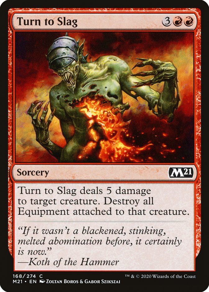 Turn to Slag [Core Set 2021] | Black Swamp Games