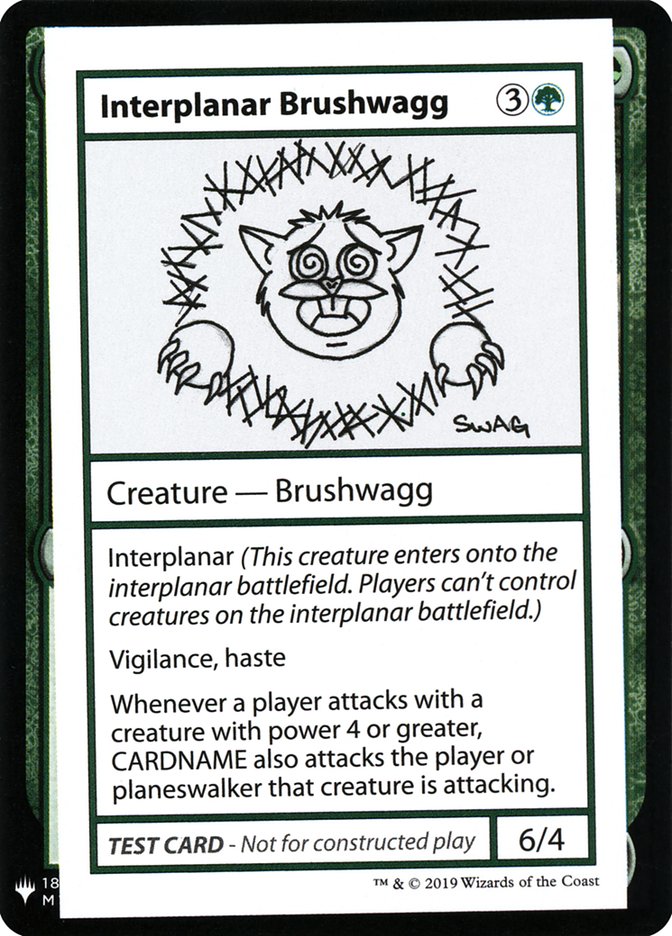 Interplanar Brushwagg [Mystery Booster Playtest Cards] | Black Swamp Games