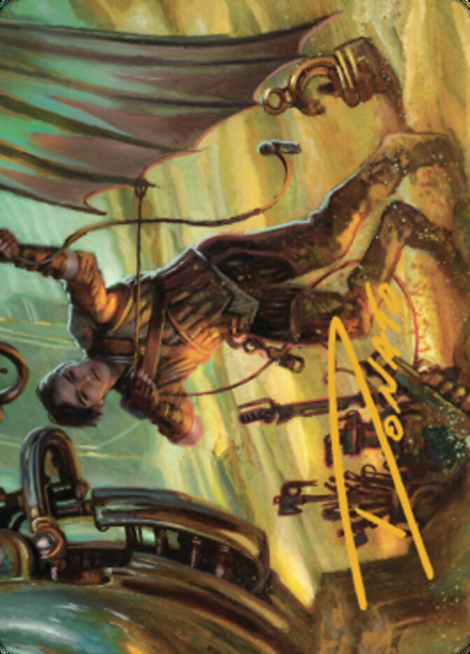 Mishra, Excavation Prodigy Art Card (Gold-Stamped Signature) [The Brothers' War Art Series] | Black Swamp Games