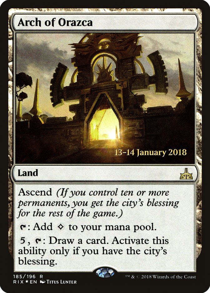 Arch of Orazca [Rivals of Ixalan Prerelease Promos] | Black Swamp Games
