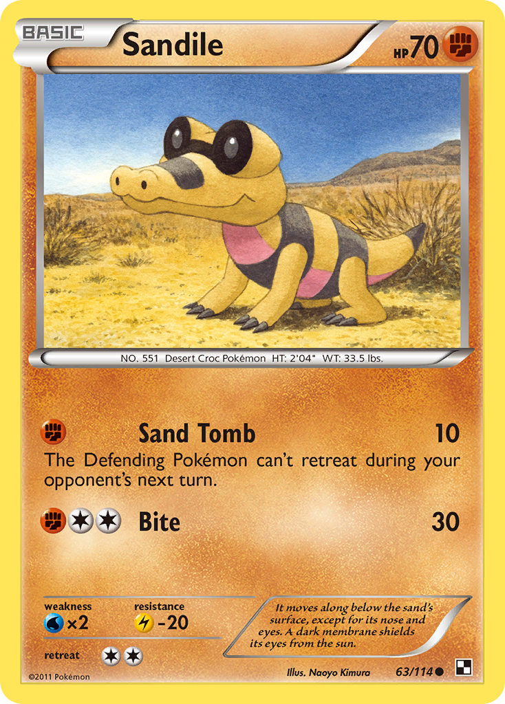 Sandile (63/114) [Black & White: Base Set] | Black Swamp Games
