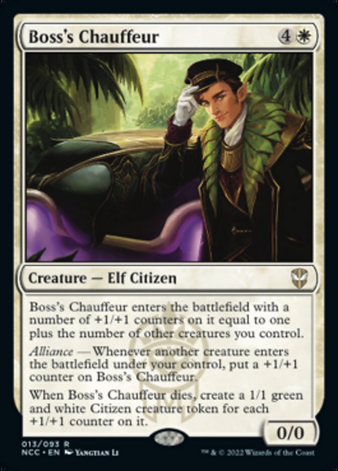 Boss's Chauffeur [Streets of New Capenna Commander] | Black Swamp Games
