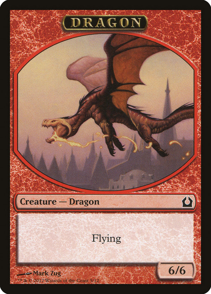 Dragon Token [Return to Ravnica Tokens] | Black Swamp Games