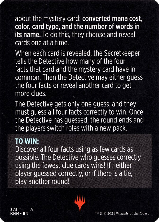 Booster Sleuth (Magic Minigame) [Kaldheim Minigame] | Black Swamp Games