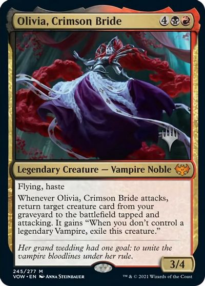 Olivia, Crimson Bride (Promo Pack) [Innistrad: Crimson Vow Promos] | Black Swamp Games