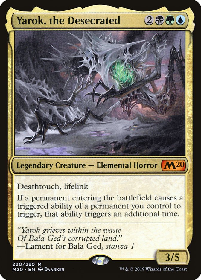 Yarok, the Desecrated [Core Set 2020] | Black Swamp Games