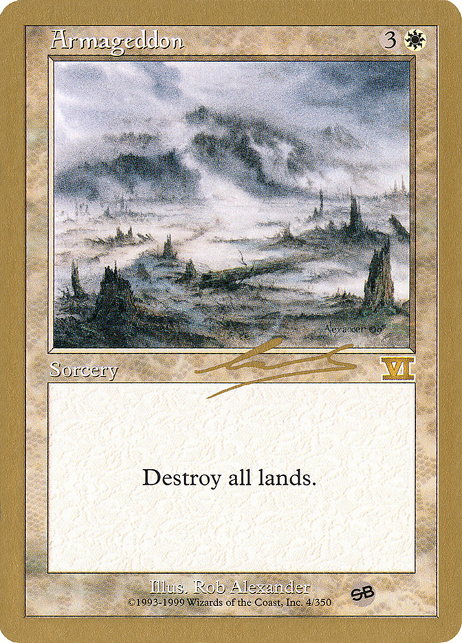 Armageddon (Nicolas Labarre) (SB) [World Championship Decks 2000] | Black Swamp Games