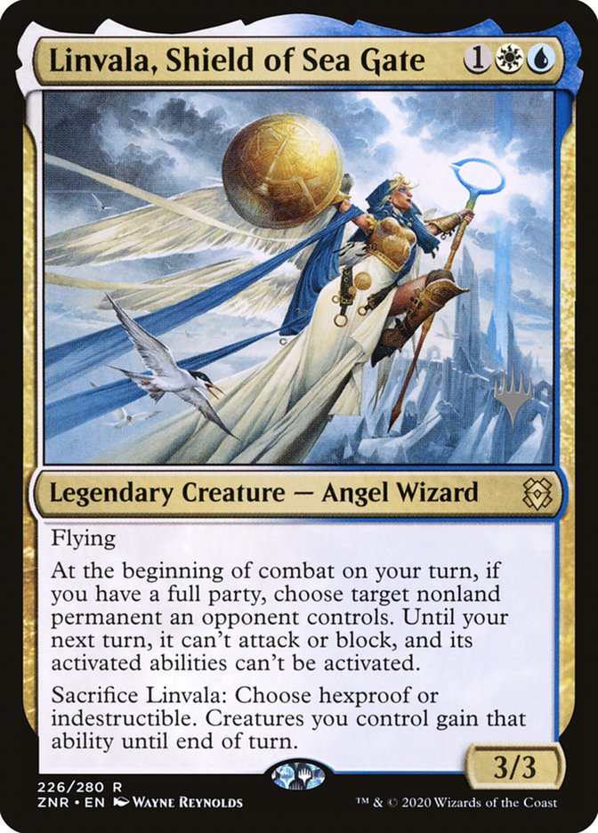 Linvala, Shield of Sea Gate (Promo Pack) [Zendikar Rising Promos] | Black Swamp Games