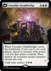 Unstable Glyphbridge // Sandswirl Wanderglyph (Extended Art) [The Lost Caverns of Ixalan] | Black Swamp Games