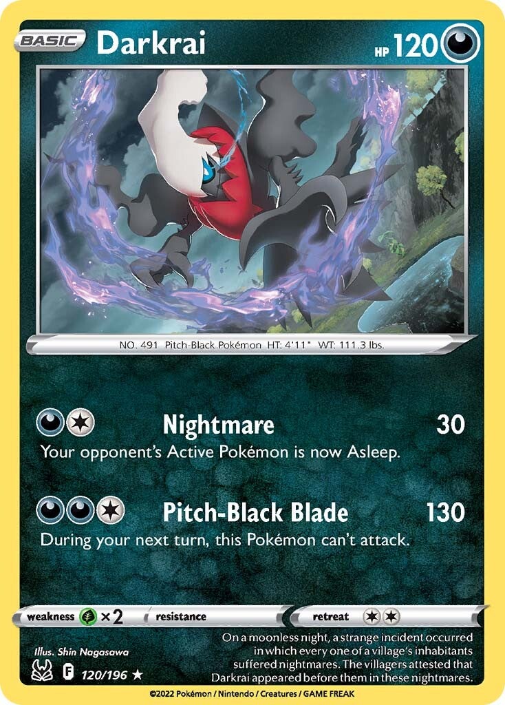 Darkrai (120/196) [Sword & Shield: Lost Origin] | Black Swamp Games