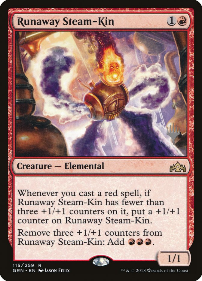 Runaway Steam-Kin (Promo Pack) [Guilds of Ravnica Promos] | Black Swamp Games