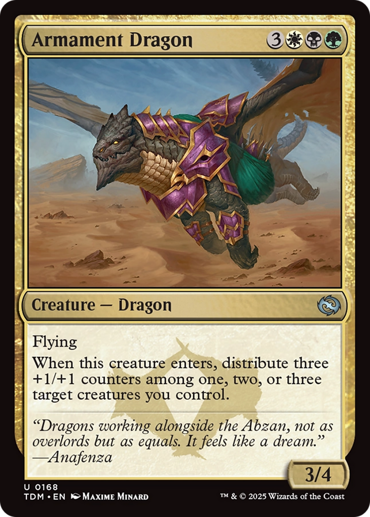 Armament Dragon [Tarkir: Dragonstorm] | Black Swamp Games