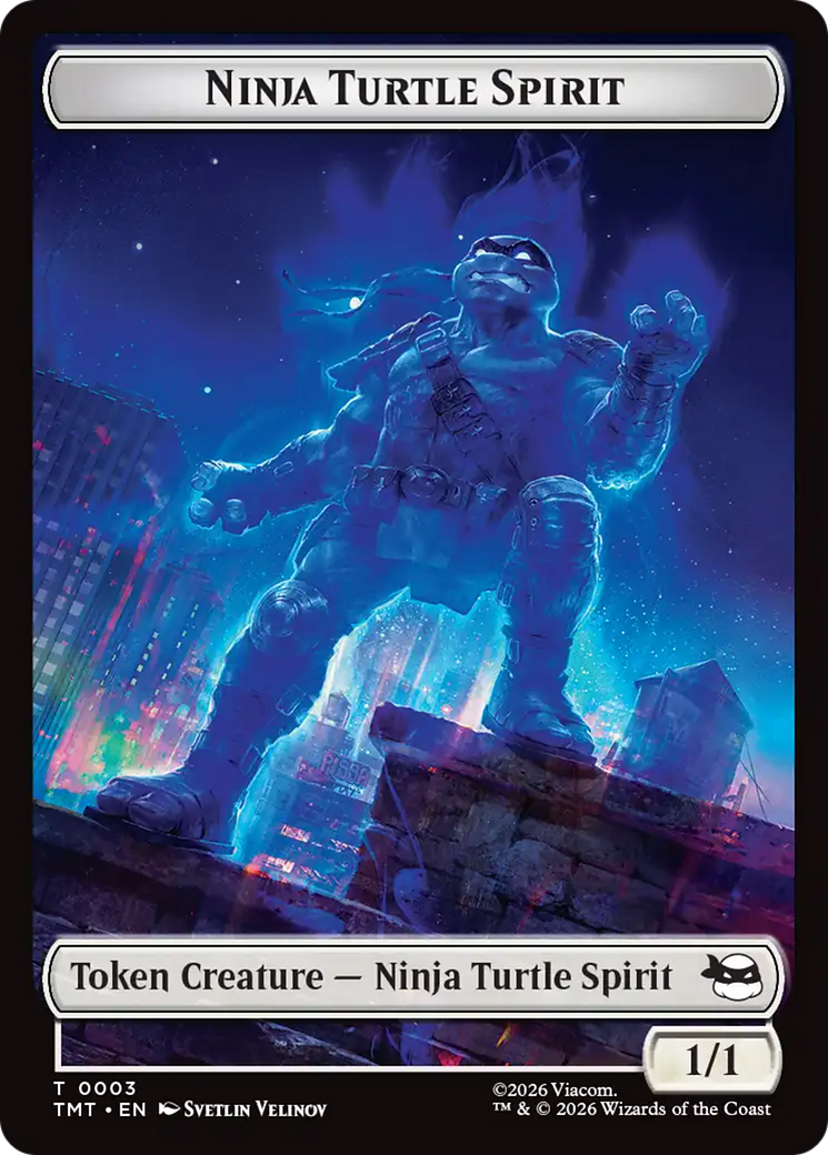 Ninja Turtle Spirit // Food Double-Sided Token [Teenage Mutant Ninja Turtles Tokens] | Black Swamp Games