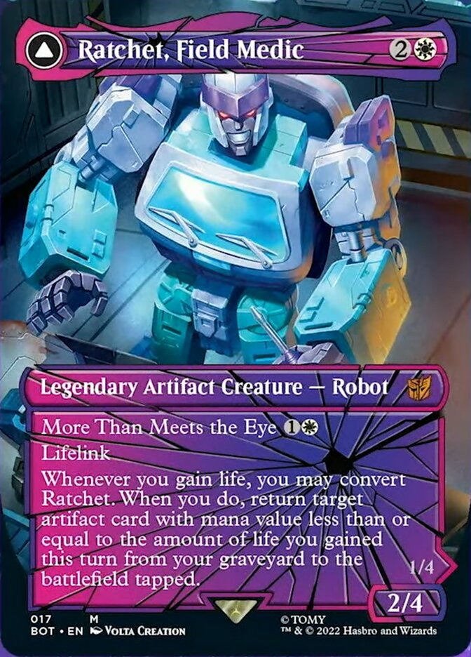 Ratchet, Field Medic // Ratchet, Rescue Racer (Shattered Glass) [Transformers] | Black Swamp Games