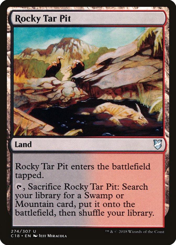 Rocky Tar Pit [Commander 2018] | Black Swamp Games