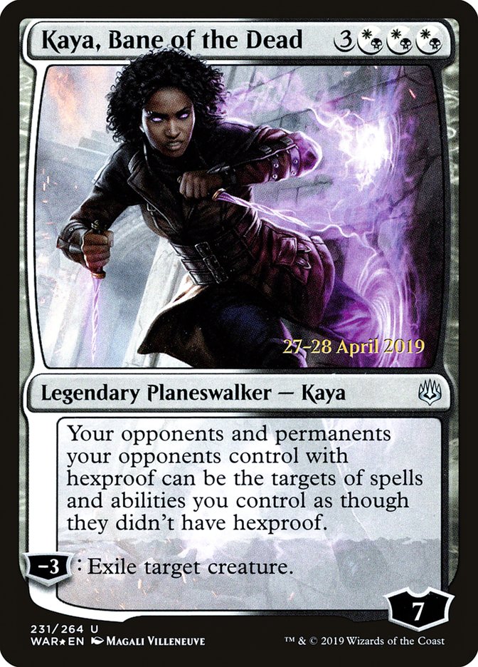 Kaya, Bane of the Dead [War of the Spark Prerelease Promos] | Black Swamp Games