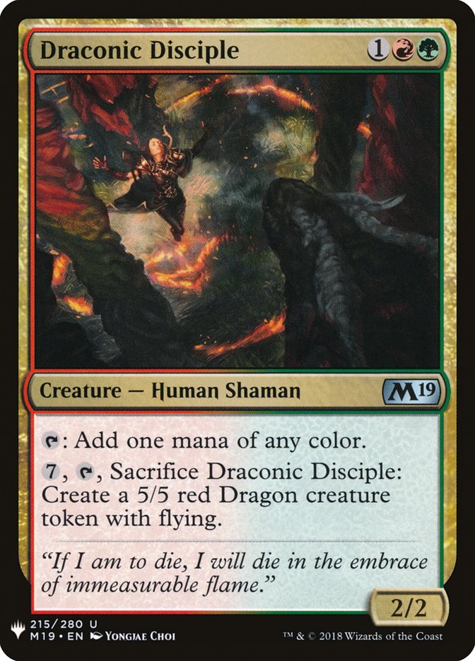 Draconic Disciple [Mystery Booster] | Black Swamp Games