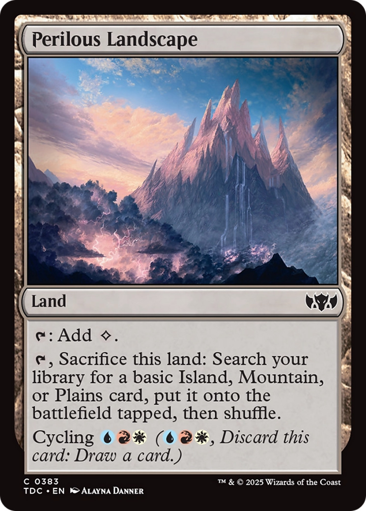 Perilous Landscape [Tarkir: Dragonstorm Commander] | Black Swamp Games
