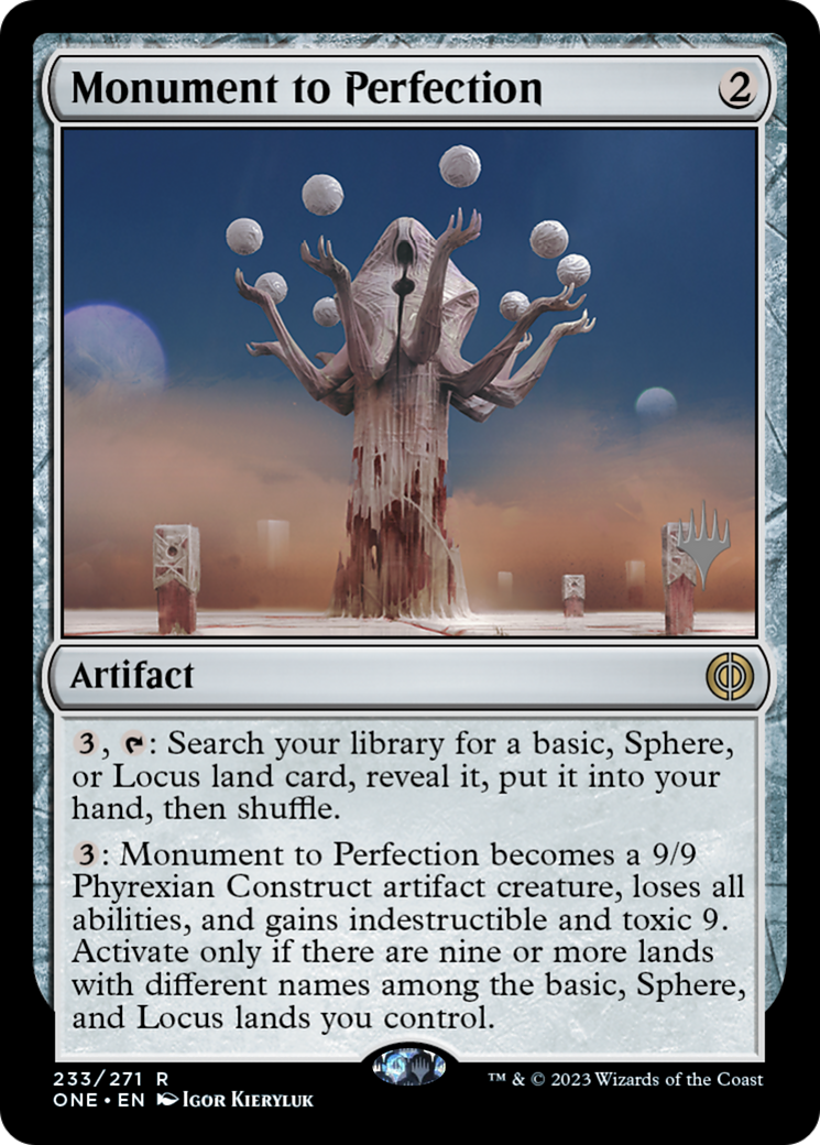 Monument to Perfection (Promo Pack) [Phyrexia: All Will Be One Promos] | Black Swamp Games
