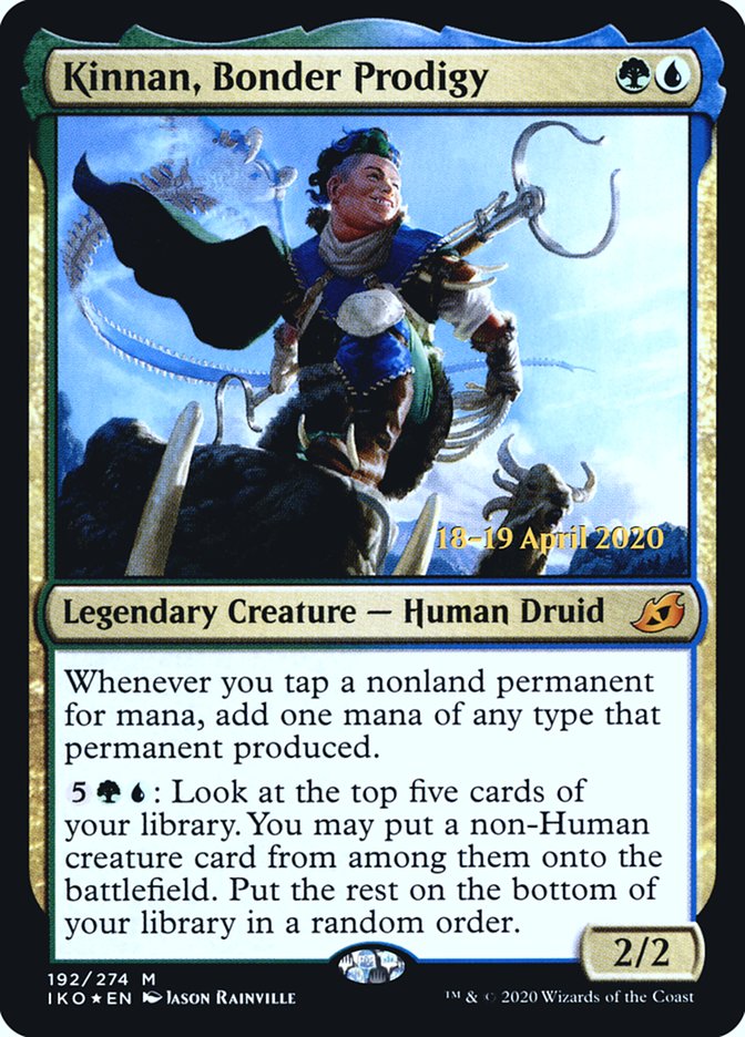 Kinnan, Bonder Prodigy [Ikoria: Lair of Behemoths Prerelease Promos] | Black Swamp Games
