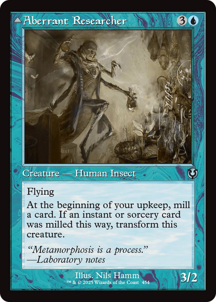 Aberrant Researcher // Perfected Form (Retro Frame) [Innistrad Remastered] | Black Swamp Games