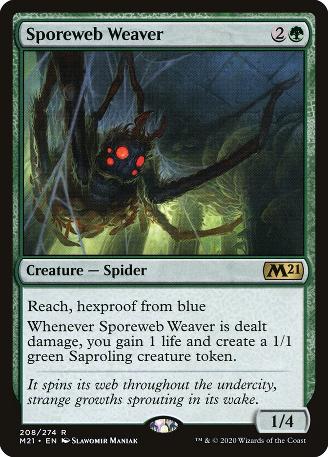 Sporeweb Weaver [Core Set 2021] | Black Swamp Games