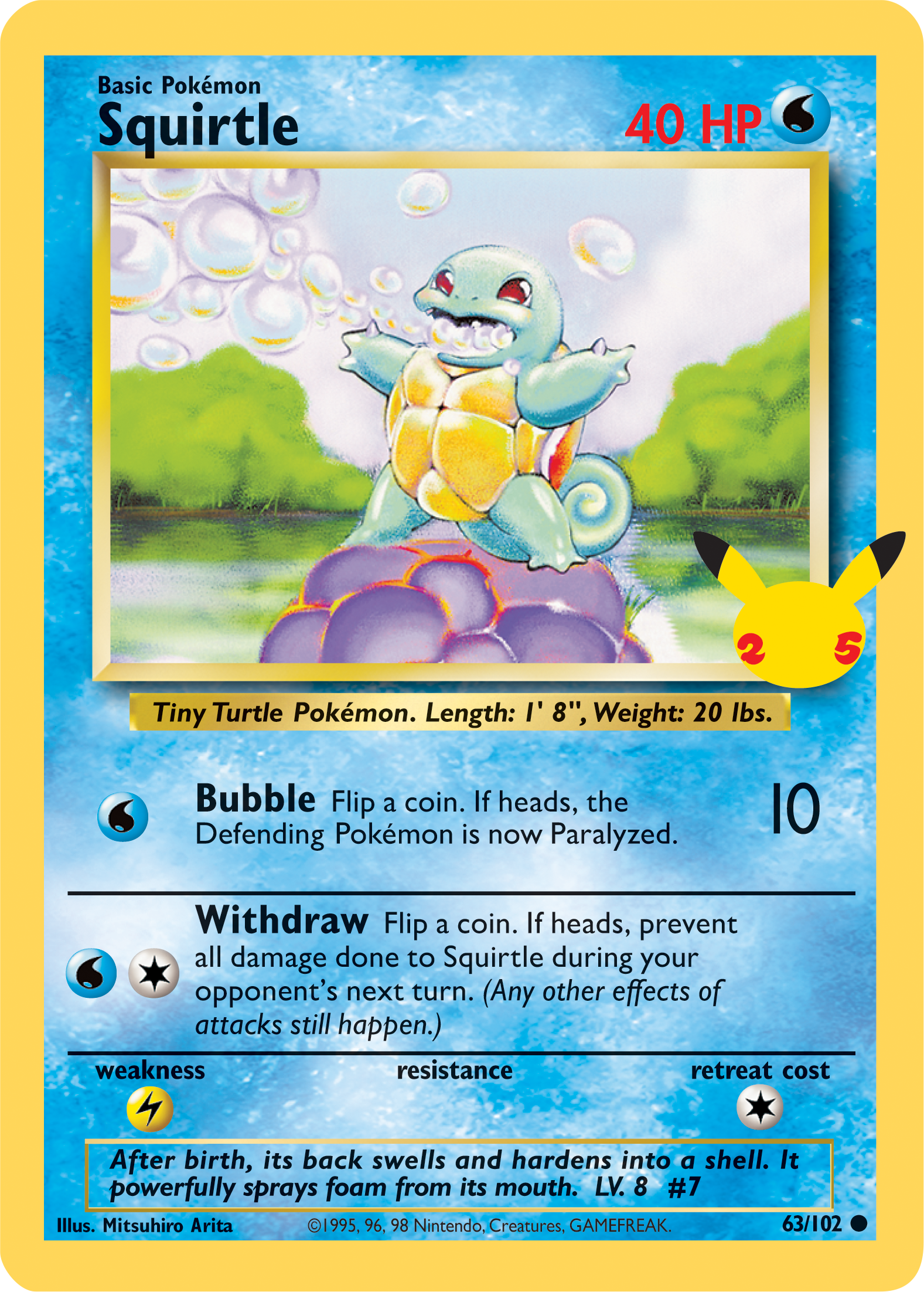 Squirtle (63/102) (Jumbo Card) [First Partner Pack] | Black Swamp Games