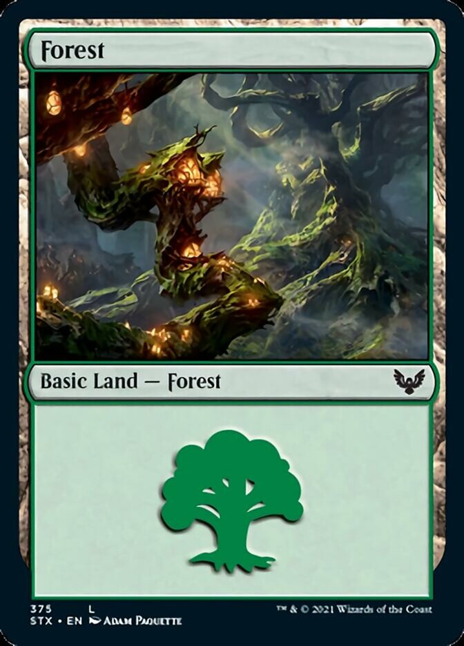 Forest (375) [Strixhaven: School of Mages] | Black Swamp Games