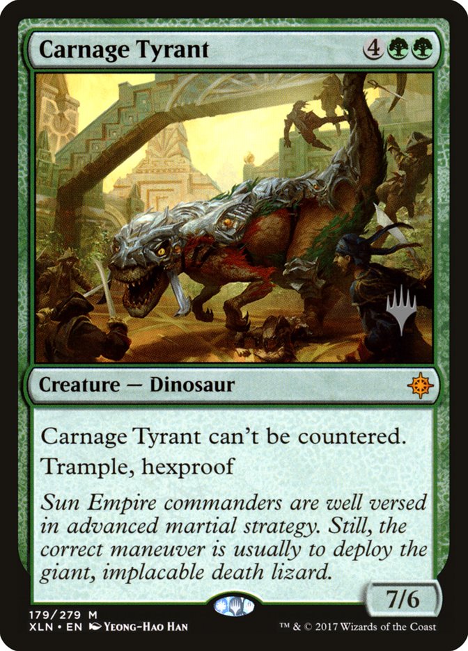 Carnage Tyrant (Promo Pack) [Ixalan Promos] | Black Swamp Games