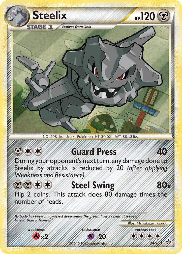 Steelix (24/95) (Theme Deck Exclusive) [HeartGold & SoulSilver: Unleashed] | Black Swamp Games