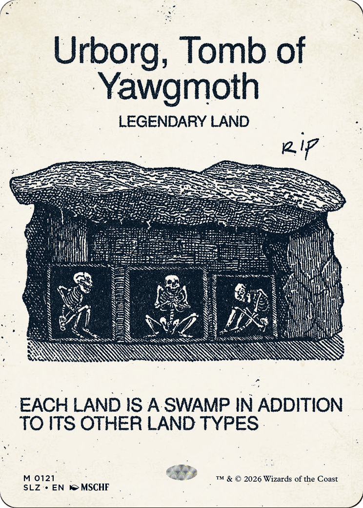 Urborg, Tomb of Yawgmoth (0121) [Secret Lair x MSCHF: The Zeta Set] | Black Swamp Games