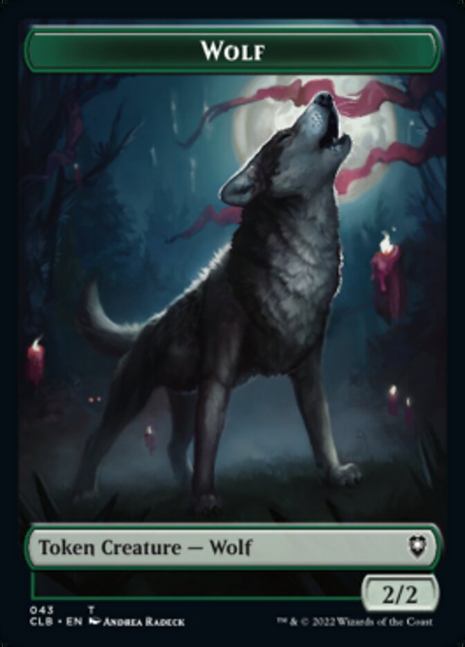 Wolf // Insect Double-Sided Token [Commander Legends: Battle for Baldur's Gate Tokens] | Black Swamp Games