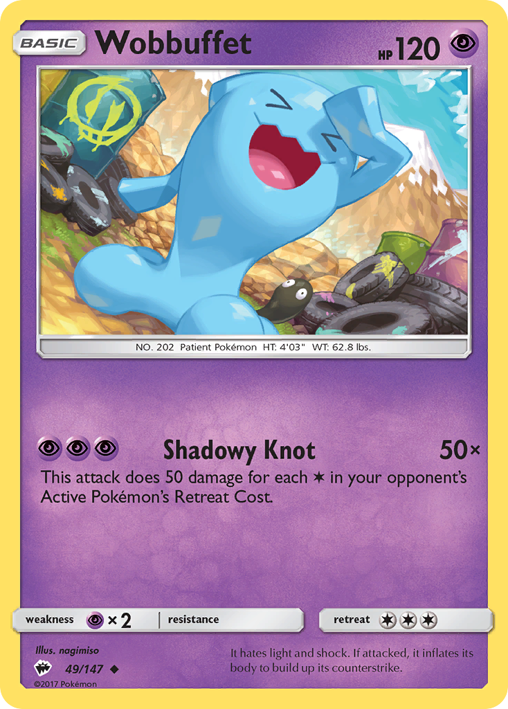 Wobbuffet (49/147) [Sun & Moon: Burning Shadows] | Black Swamp Games