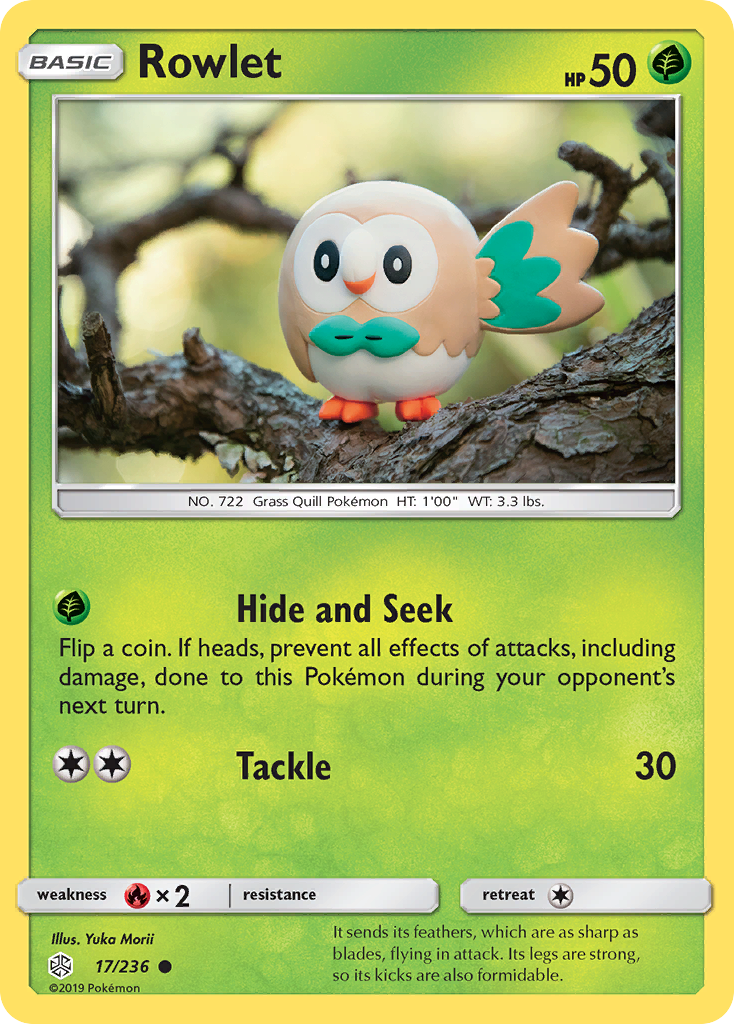 Rowlet (17/236) [Sun & Moon: Cosmic Eclipse] | Black Swamp Games