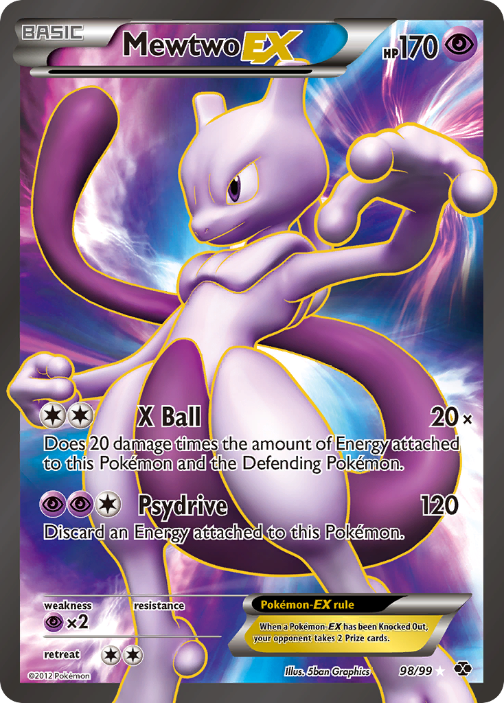 Mewtwo EX (98/99) [Black & White: Next Destinies] | Black Swamp Games