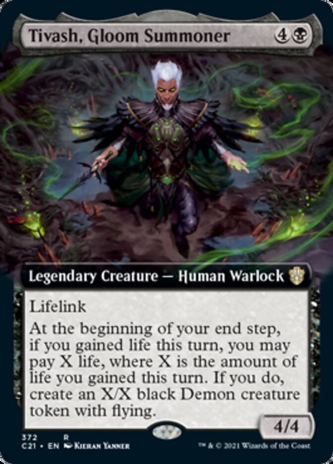 Tivash, Gloom Summoner (Extended Art) [Commander 2021] | Black Swamp Games