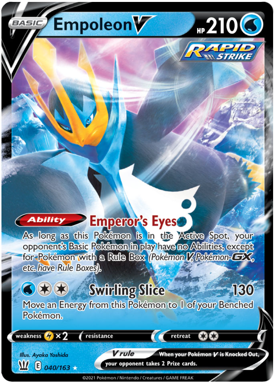 Empoleon V (040/163) [Sword & Shield: Battle Styles] | Black Swamp Games