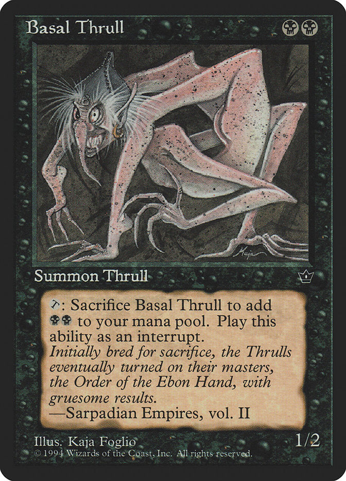 Basal Thrull (Kaja Foglio) [Fallen Empires] | Black Swamp Games