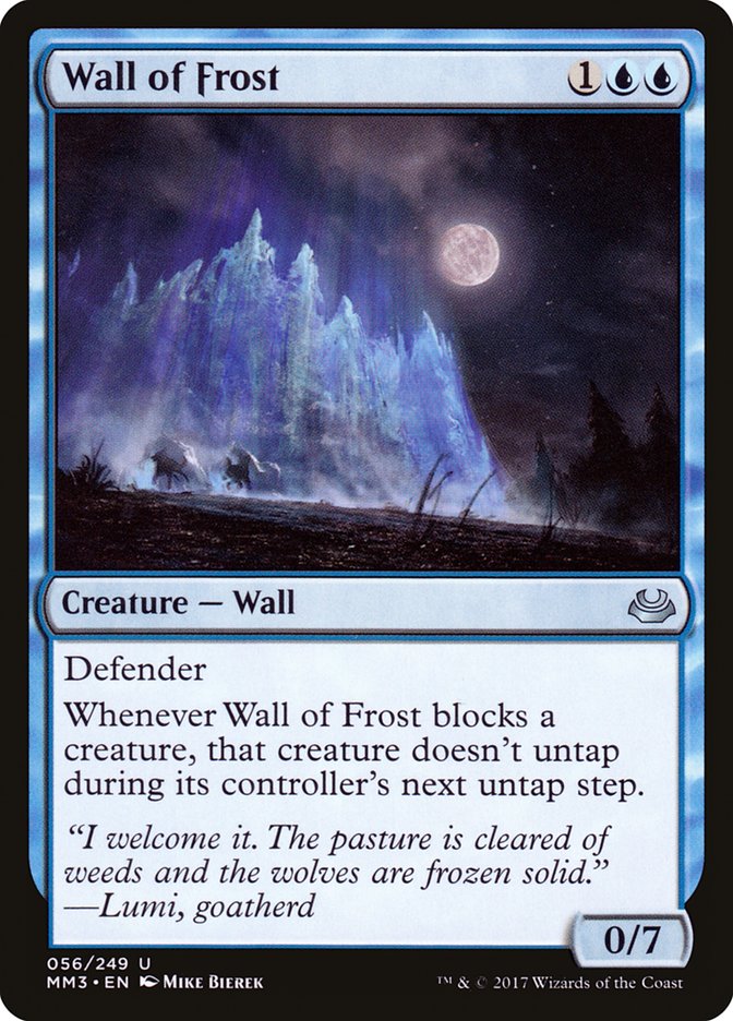 Wall of Frost [Modern Masters 2017] | Black Swamp Games