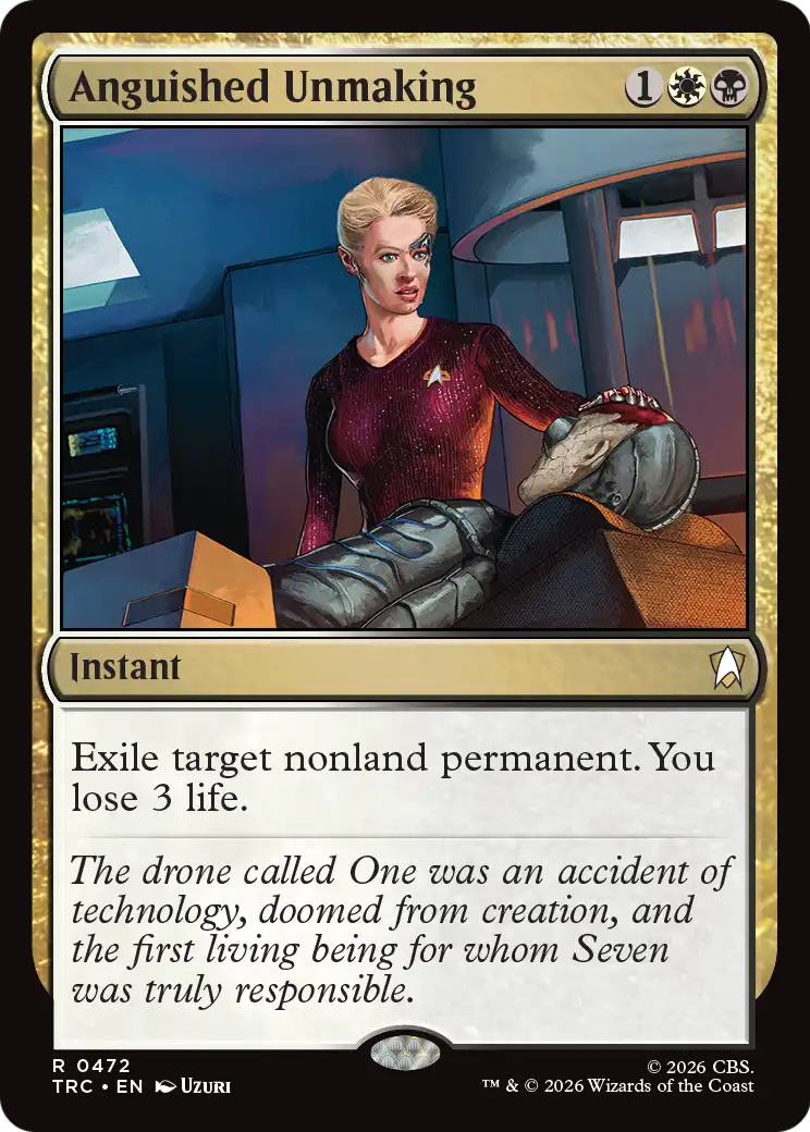 Anguished Unmaking (Surge Foil) [Star Trek Commander] | Black Swamp Games