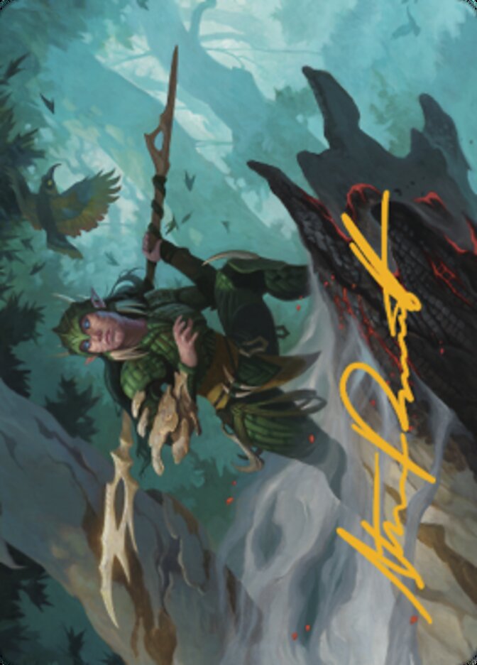 Gwenna, Eyes of Gaea Art Card (Gold-Stamped Signature) [The Brothers' War Art Series] | Black Swamp Games